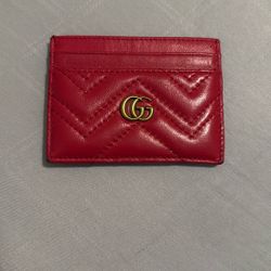 Gucci Matelasse Leather GG Marmont Card Case