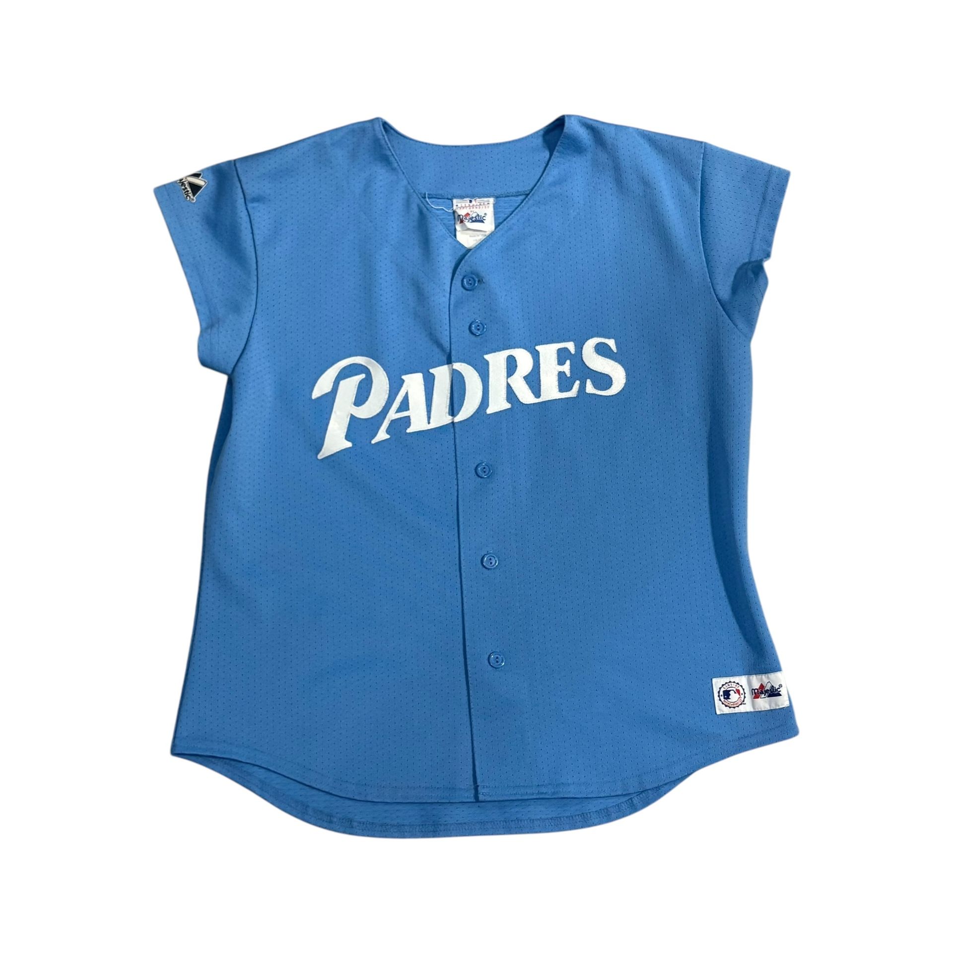 Vintage San Diego Padres Majestic MLB Powder Blue Youth Stitched Blank Jersey