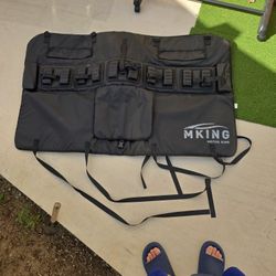 Bell Bike Helmet, Tailgate Bike Pad,and Fox Goggle 