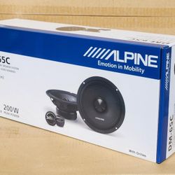 Alpine Car Speakers Set 6.5" 2-Way Component Speaker System 200 Watts DM-65C 🚨 Payment Options Available 🚨 No Credit Needed 🚨 