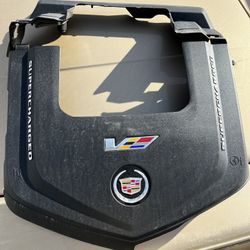 2009-15 CADILLAC CTS-V SUPERCHARGER ENGINE TRIM FUEL RAIL COVER, 