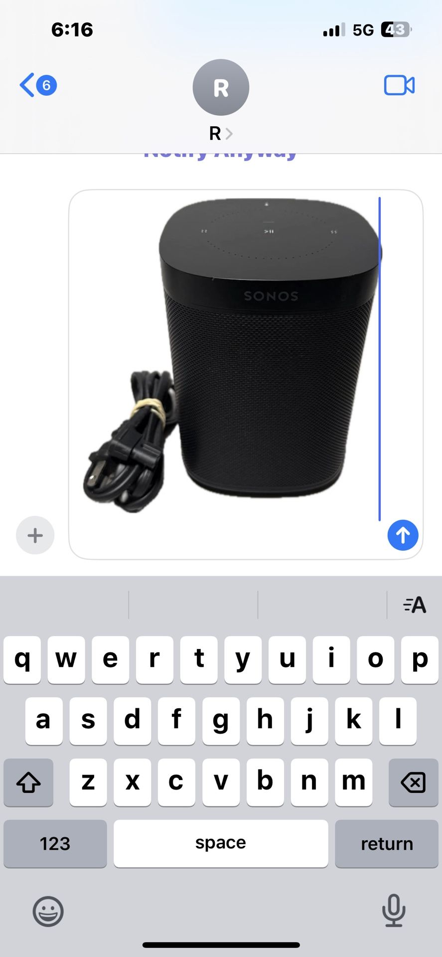 Sonos One (A100) Black Wireless Bluetooth Speakers