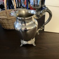 Oneida Silver Plated Footed Pitcher