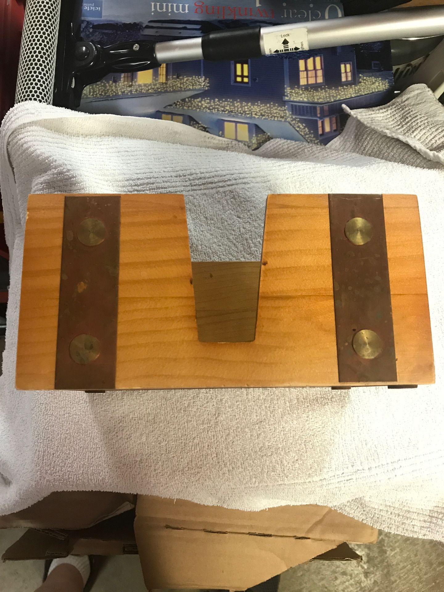 Makers mark wooden box with copper accents