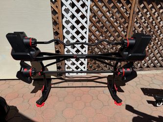 SelectTech 2080 Adjustable Barbell with Curl Bar AND Stand