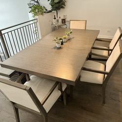 Dining Table, Chairs, And Bench 