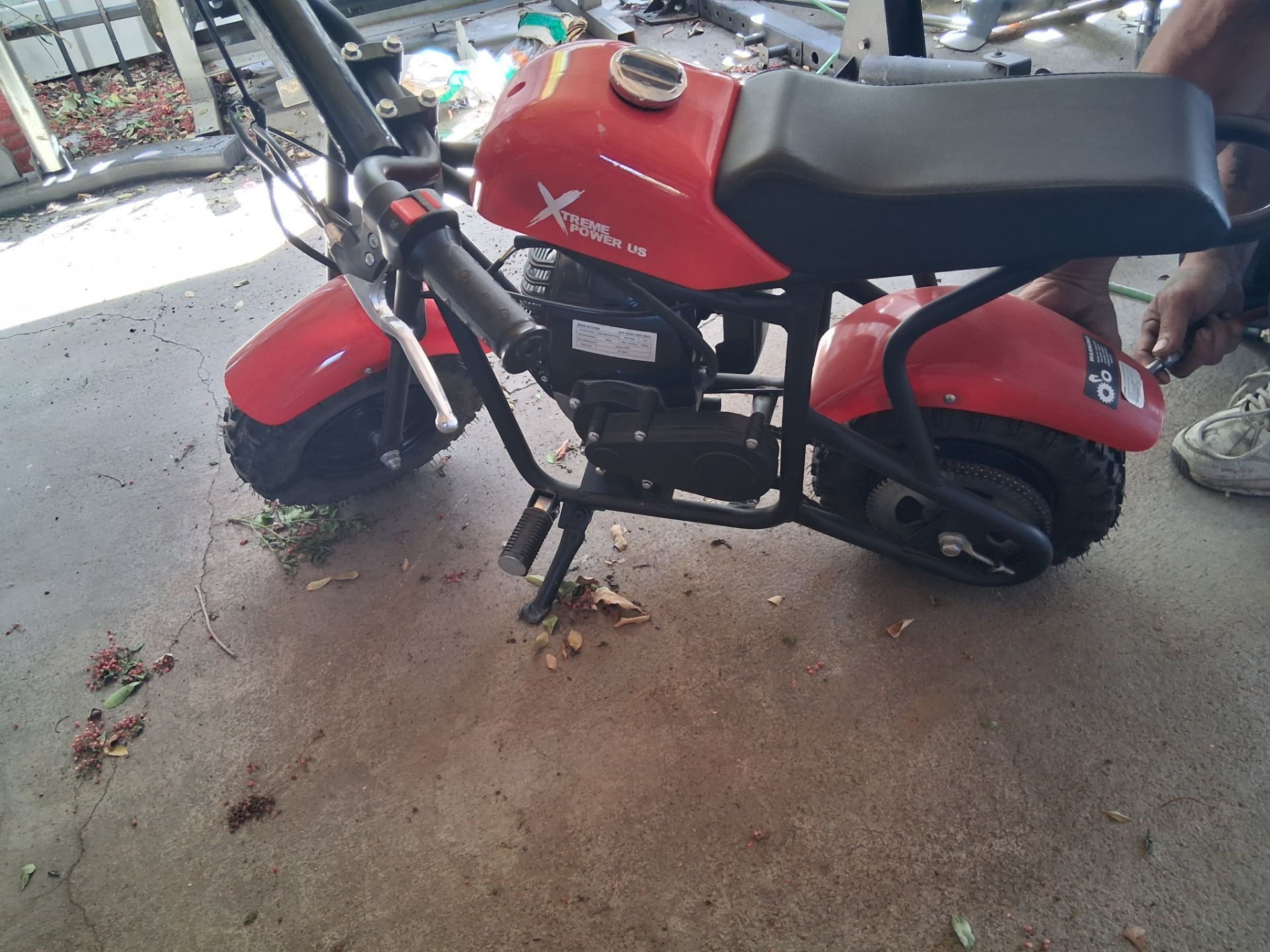 Mini bike gas