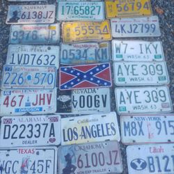 Lot Of 40 License Plates