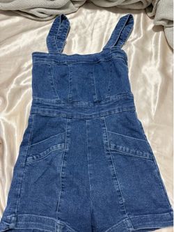 Denim romper size S
