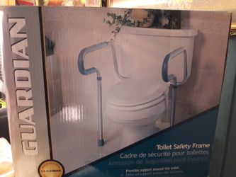 Toliet safety frame