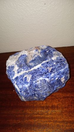 Blue Sodalite Tea light Holder