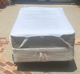 Twin bed and mattress