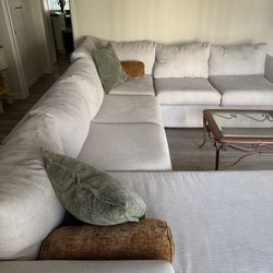 Living Spaces U-Shaped Sectional with Left Arm Facing Chaise