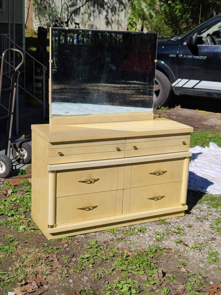 Mid Century Modern Mcm Dresser With Mirror
