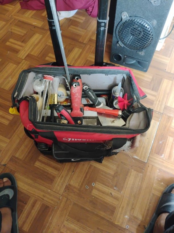 Husky Bag Full Of Paint Supplies
