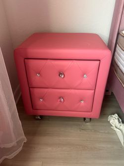 Pink nightstand