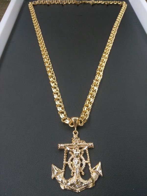 14k Gold Filled Chino Link With Anchor Charm For In Houston Tx Open In The Appcontinue To Mobile Website