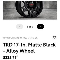 Toyota 2025 Off Road Premium Wheels 