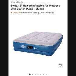 Camping Mattress Brand New Sealed Seely Serta Queen Size 