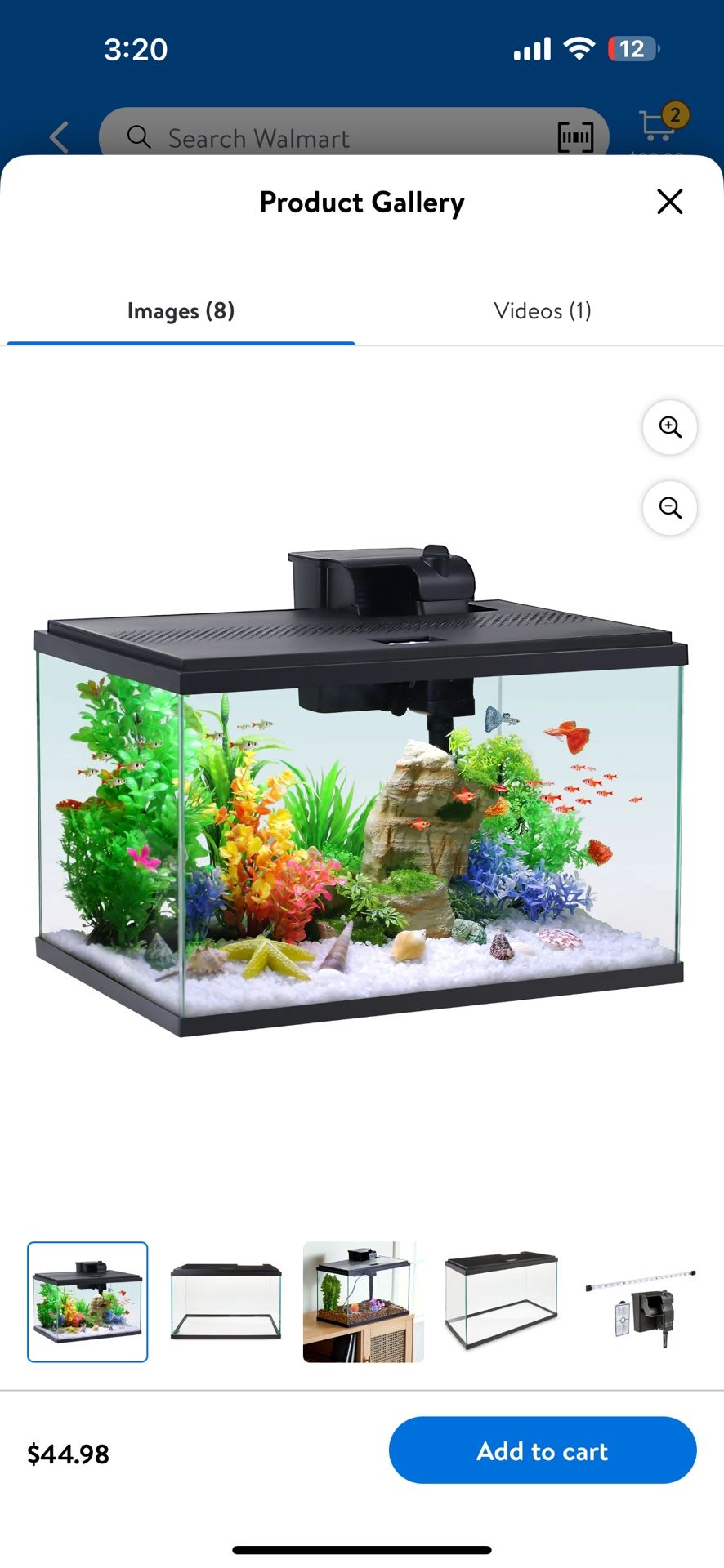 Aqua Culture 10-Gallon Glass Aquarium Starter Kit