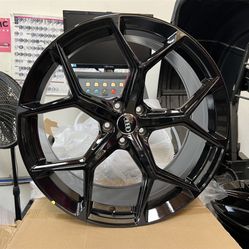 Audi Style New Blk Rims New Tires Set Fits Audi Volkswagen 5x112