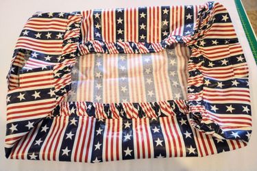 Longaberger Large Serving Tray Basket Liner All American Stars Stripes