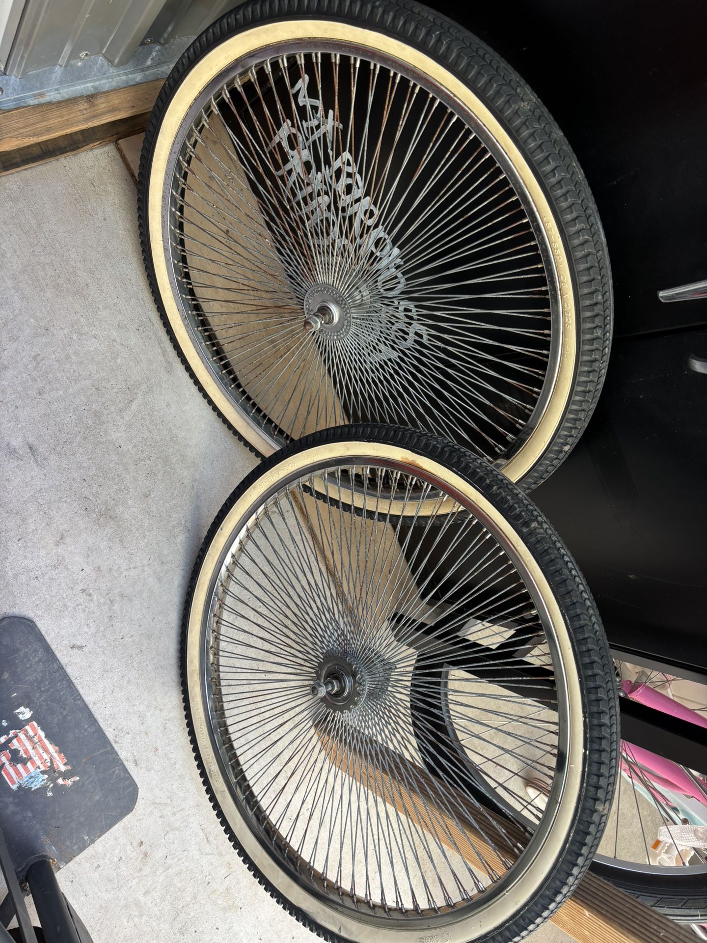 26” Dayton spoke rims for beach cruiser bike