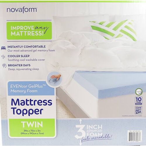 Novaform 3 Pure Comfort Memory Foam Mattress Topper