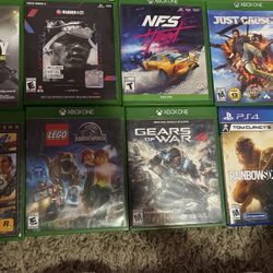 8 games xbox one/ps4 $25 each