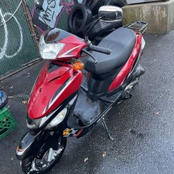 50cc Gas Moped Upgraded Headlights 