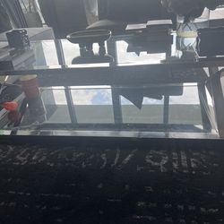 All Glass Coffee table RH