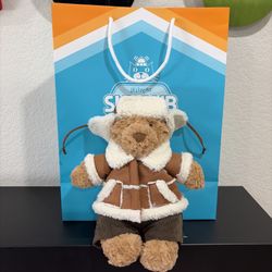 NEW Jellycat Bartholomew Bear Alpine Outfit w/FREE BAG LA Limited Ski Club
