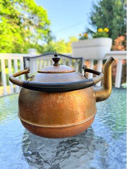 Vintage Schulte-Ufer German Copper Tea Kettle – Farmhouse Rustic Decor