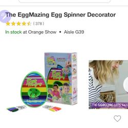 Eggmazing Egg Spinner decorated NEW 