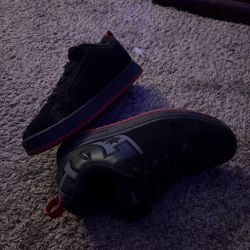 DC Shoes Black and Red Sneakers