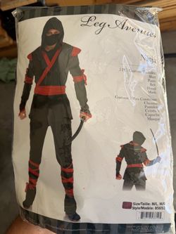 Leg Avenue Ninja Halloween Costume 5-Piece M/L