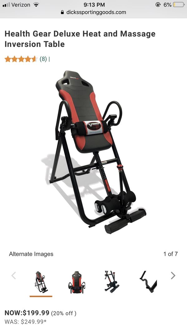 Health Gear Deluxe Heat And Massage Inversion Table For Sale In Fremont Ca Offerup