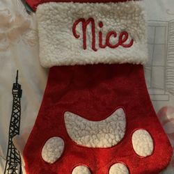 Dog Paw Stocking 