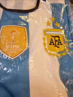 NWT Adidas 2023 Argentina  Blue White Home Jersey (Men Size XL