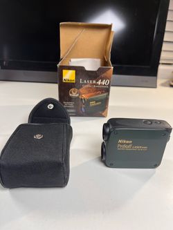Nikon Prostaff Laser 440 Compact Rangefinder 8x20 w/ Case & Manual - TESTED
