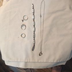 Rings, necklace, bracelet price is for everything 