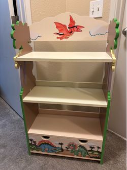 Kids Dinosaur Bookcase shelf