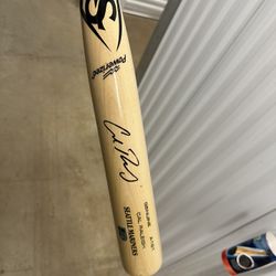 Cal Raleigh Autographed Bat 