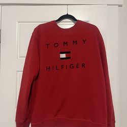 Red Tommy Hilfiger Sweater