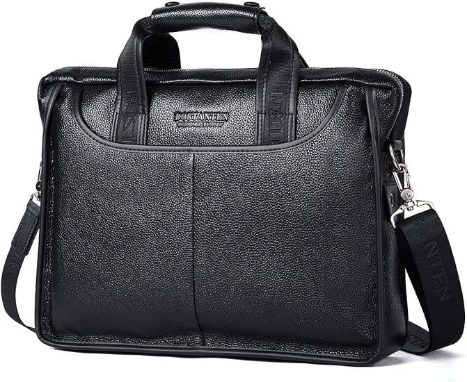 BOSTANTEN Leather Briefcase Handbag Messenger Business Bags for Men
