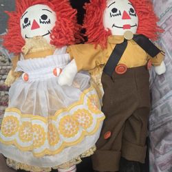 Raggedy Ann And Andy Dolls