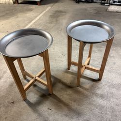 Two Matching Plant Stands