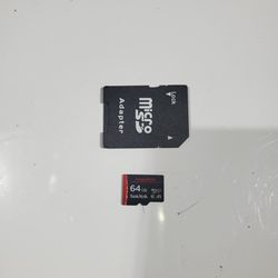 64GB Sandisk + SD Adapter