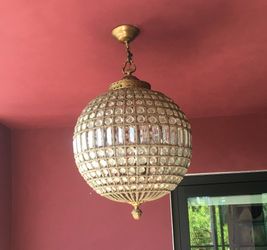 Restoration Hardware Casbah Crystal Globe Chandelier