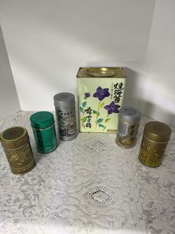 Asian Tea Tins